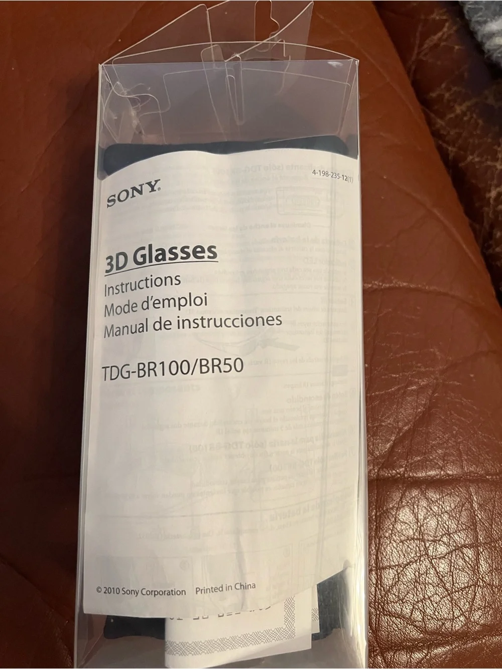 Sony Black 3D Active Glasses with Dark Lenses